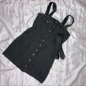 grey button up dress 🤍